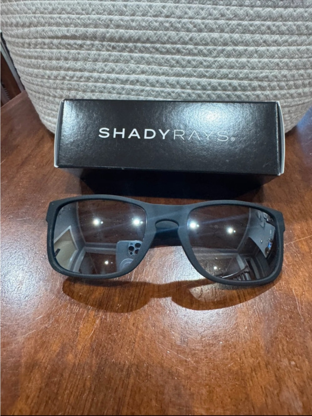 ShadyRays Men’s Matte Black Sunglasses — Polarized UV Protection